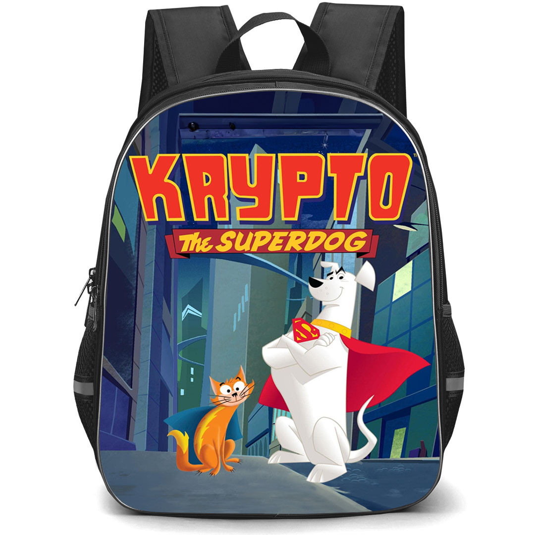 Krypto Superdog Backpack StudentPack - Krypto And Streaky Poster