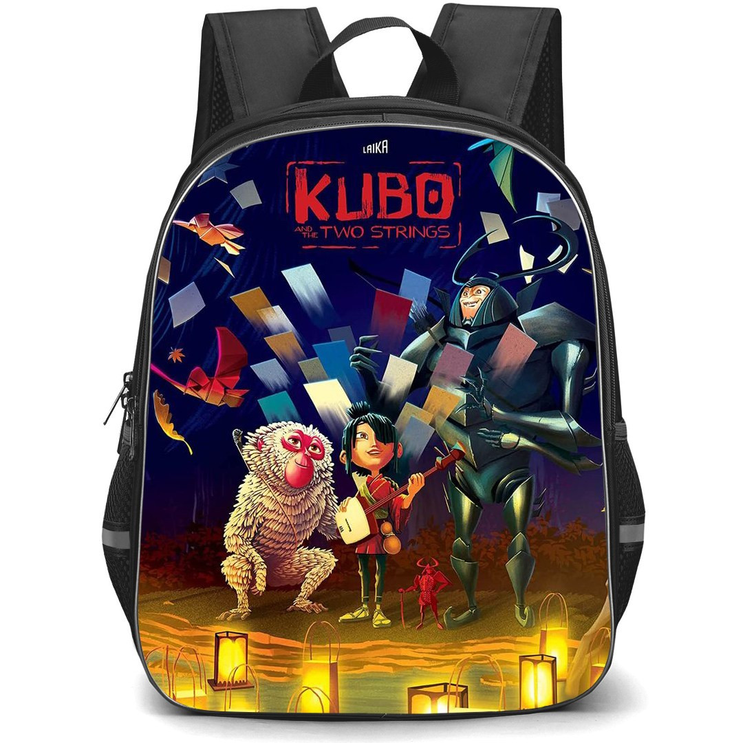 Kubo and the two strings Backpack StudentPack - Characters Portrait Blue Background