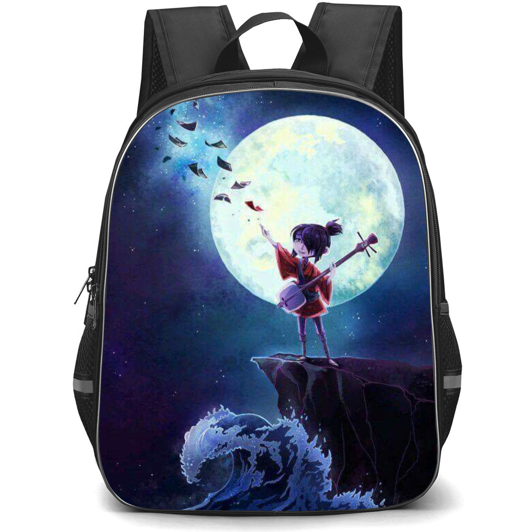 Kubo and the two strings Backpack StudentPack - Kubo Side Portrait Moon Background