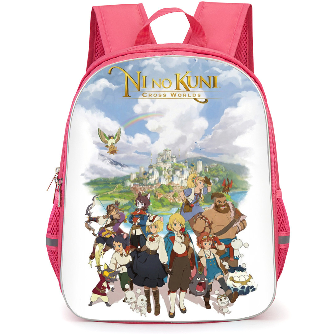 Ni No Kuni Backpack School Bag StudentPack - Ni No Kuni Characters Cross World Series Poster