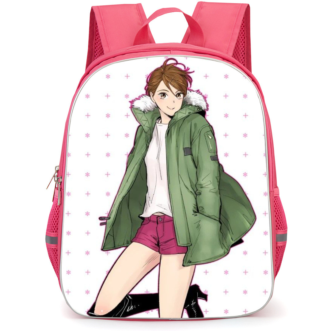 Kuroko's Basketball Aida Riko Backpack StudentPack - Aida Riko Portrait Pattern Art Background