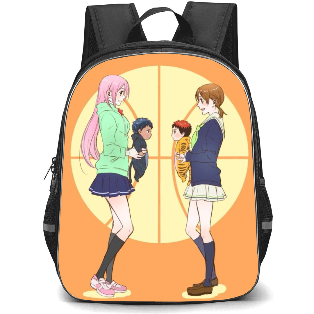 Kuroko's Basketball Backpack StudentPack - Momoi Satsuki Aida Riko Side Portrait