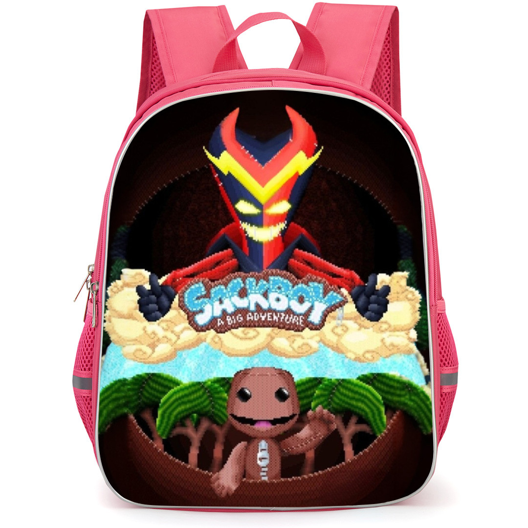LittleBigPlanet Sackboy Backpack School Bag StudentPack - Sackboy A Big Adventure Pixel Art Poster