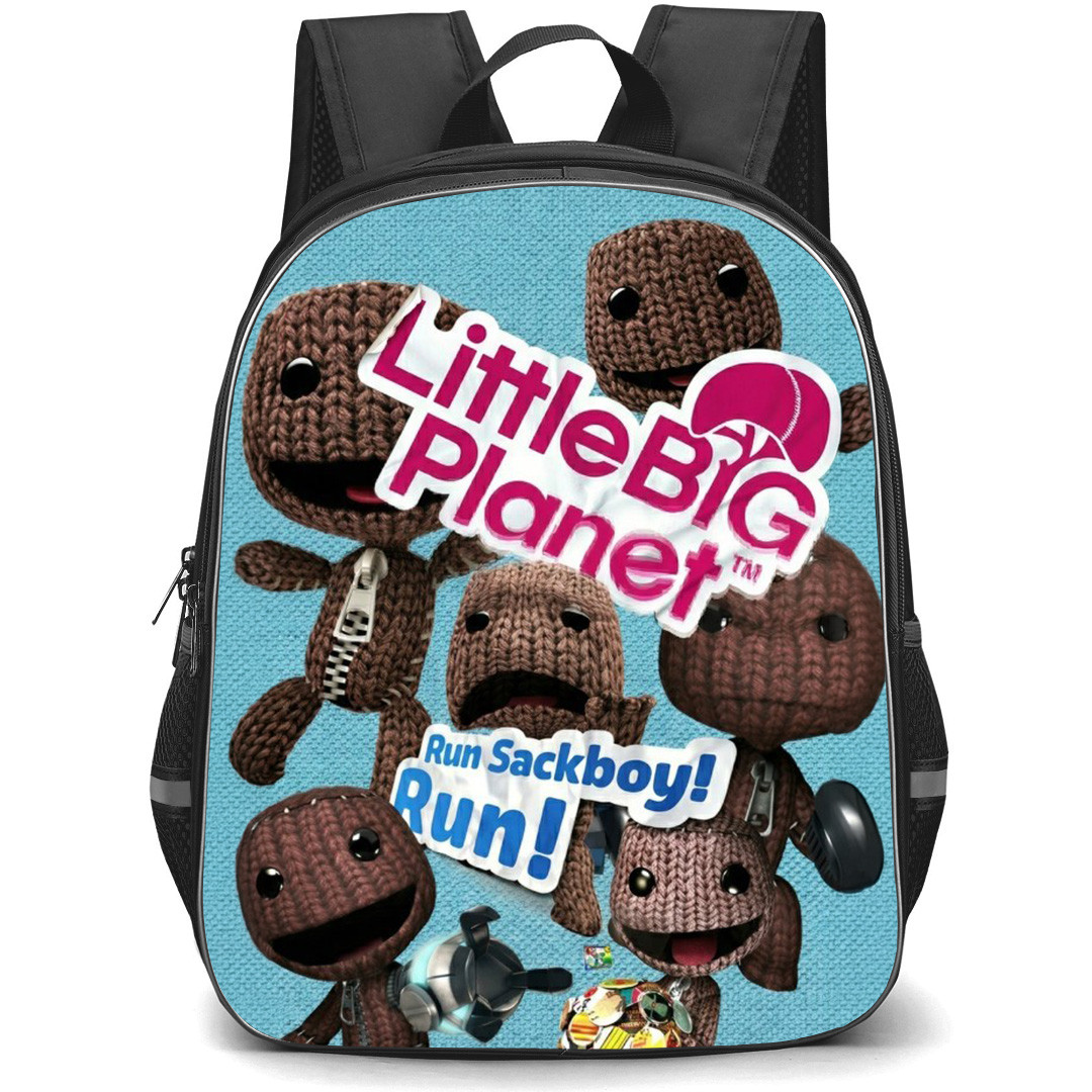 LittleBigPlanet Sackboy Backpack School Bag StudentPack - Run Sackboy Phrase Poster