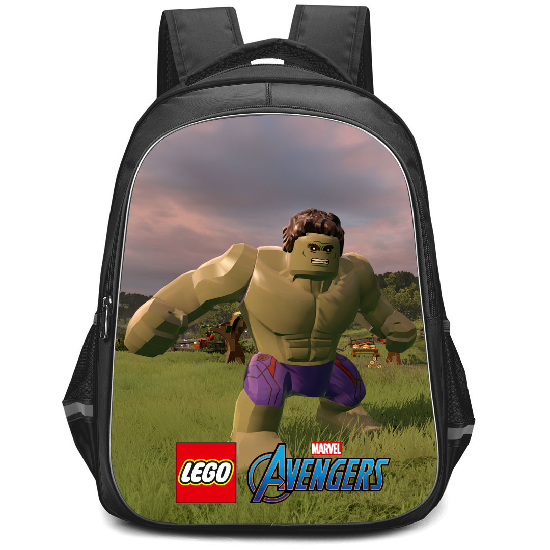 LEGO Marvel Avengers Hulk Backpack StudentPack - Hulk Standing On Grass Poster
