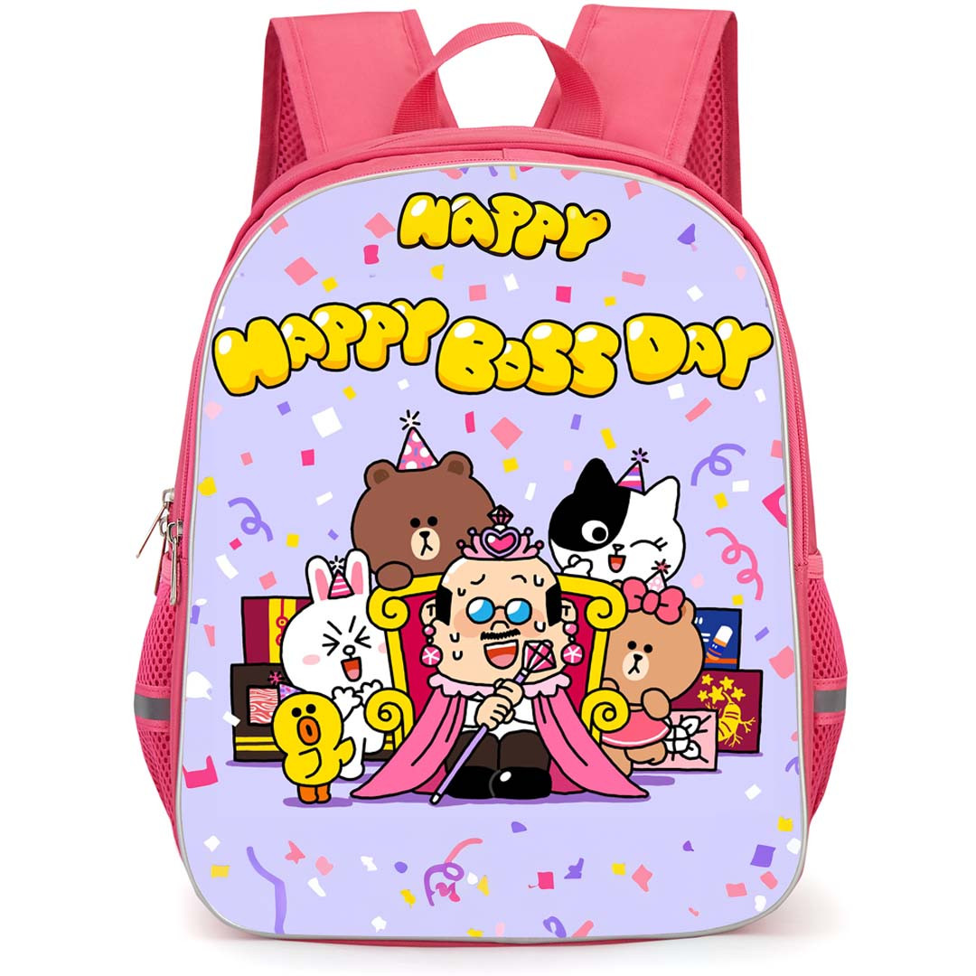 Lines Friends Boss Backpack StudentPack - Boss Happy Boss Day Poster
