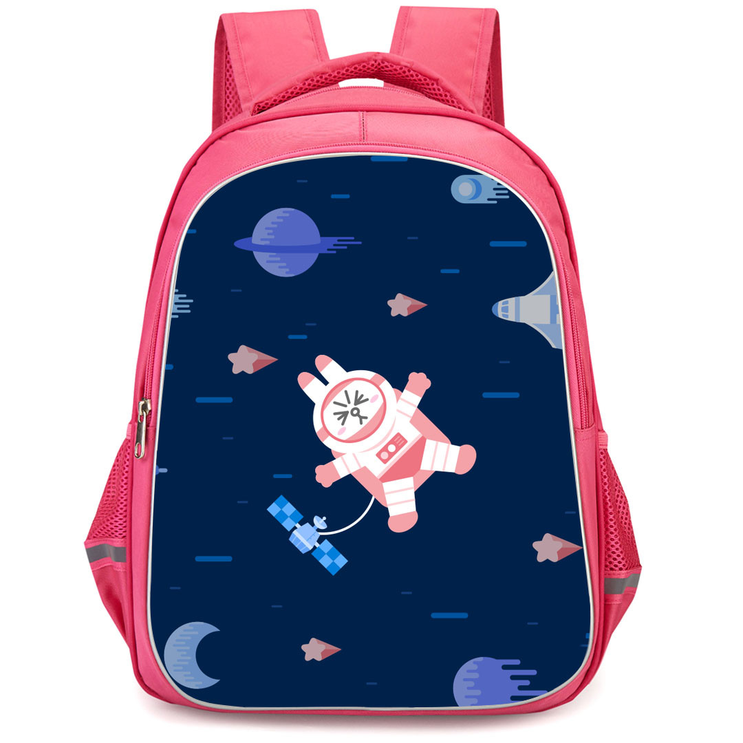 Lines Friends Cony Backpack StudentPack - Cony Floating In Space Blue Background