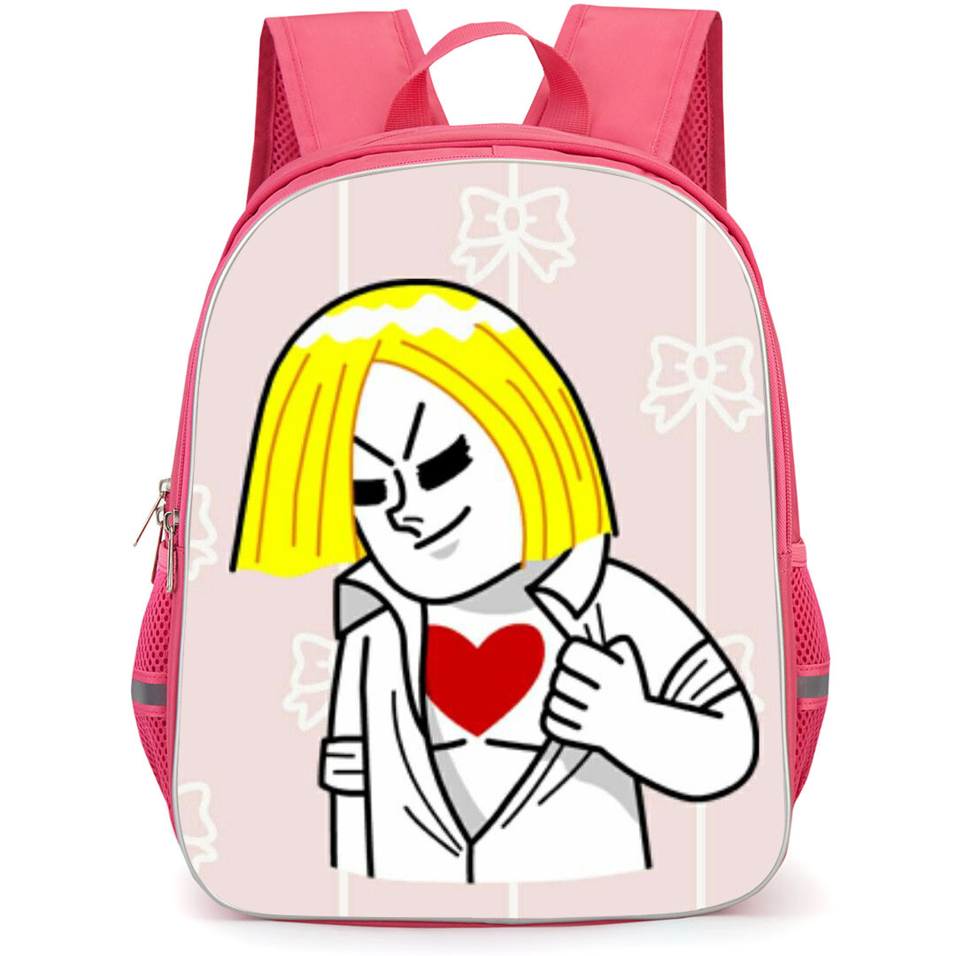 Lines Friends James Backpack StudentPack - James Wearing Heart T-shirt
