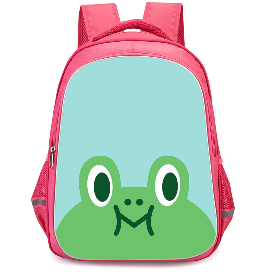 Lines Friends Leonard Backpack StudentPack - Leonard Half Face On Blue Background