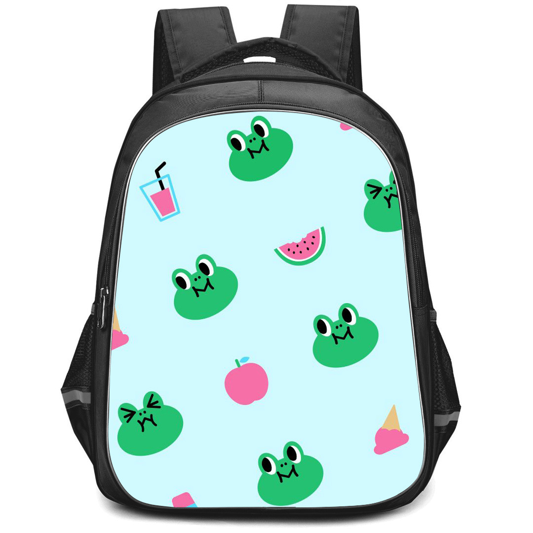 Lines Friends Leonard Backpack StudentPack - Leonard Patter Art On Blue Background