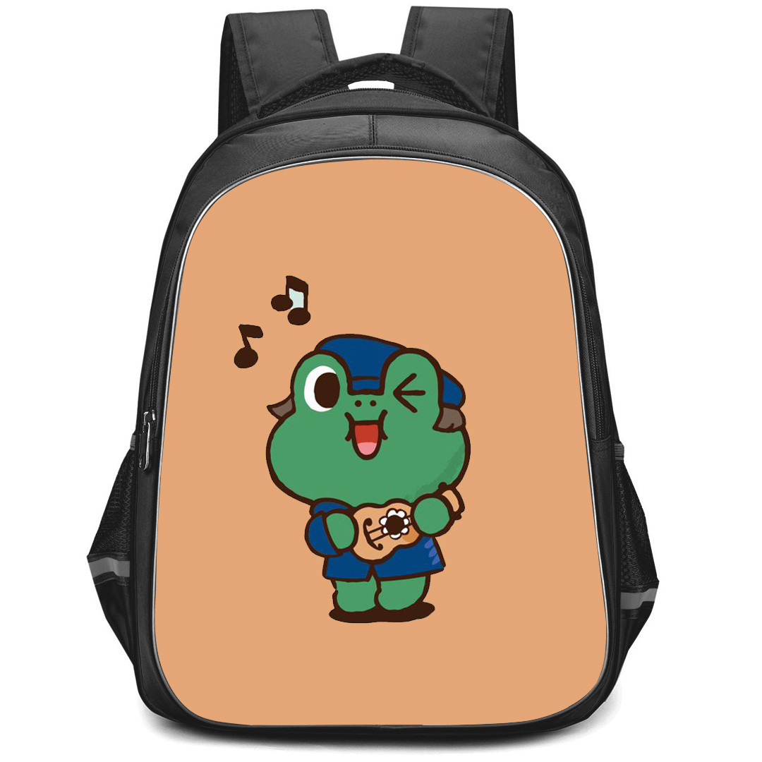 Lines Friends Leonard Backpack StudentPack - Leonard Singing On Brown Background