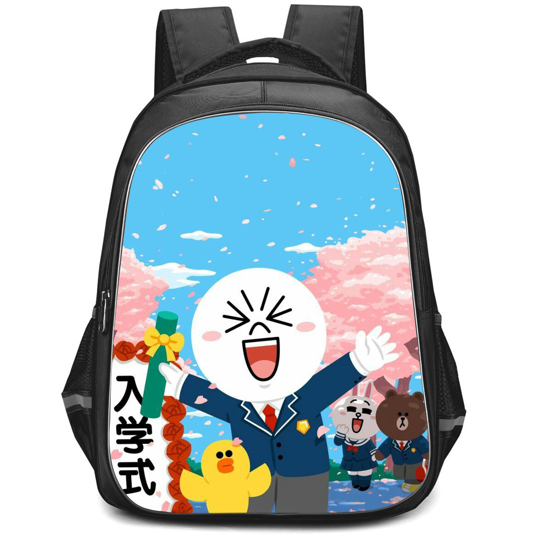 Lines Friends Moon Backpack StudentPack - Moon And Sally Graduation Day Poster