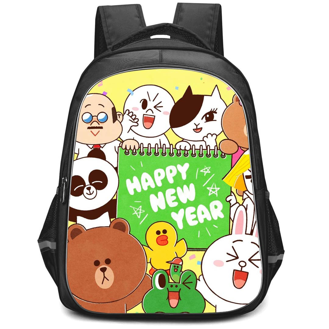 Lines Friends Backpack StudentPack - Lines Friends New Year Poster