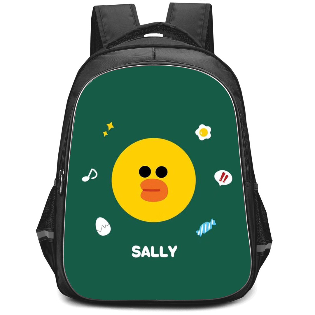 Lines Friends Sally Backpack StudentPack - Sally Avatar On Green Background