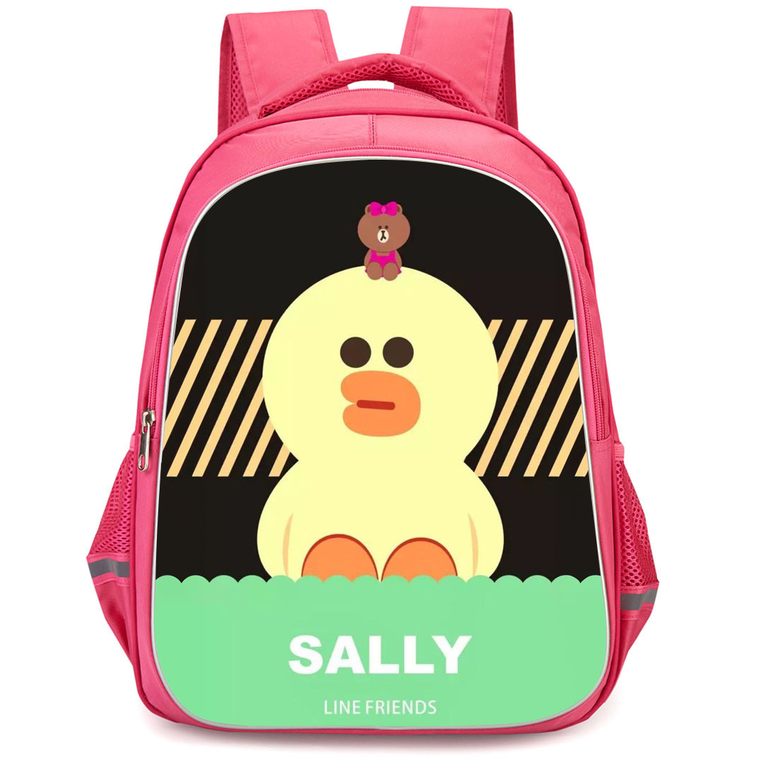 Lines Friends Sally Backpack StudentPack - Sally And Choco Sitting On Her Head