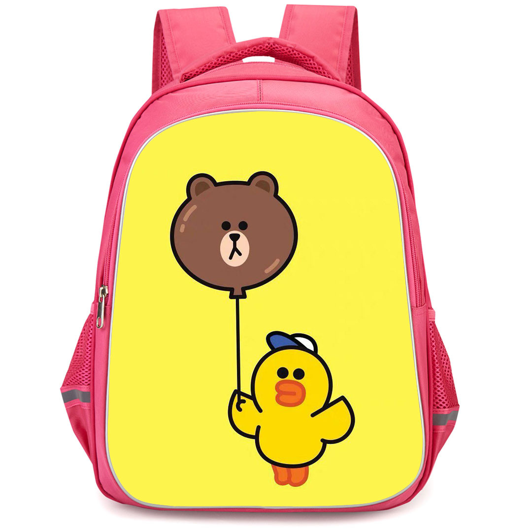 Lines Friends Sally Backpack StudentPack - Sally Spent Her Holiday Poster On Yellow Background