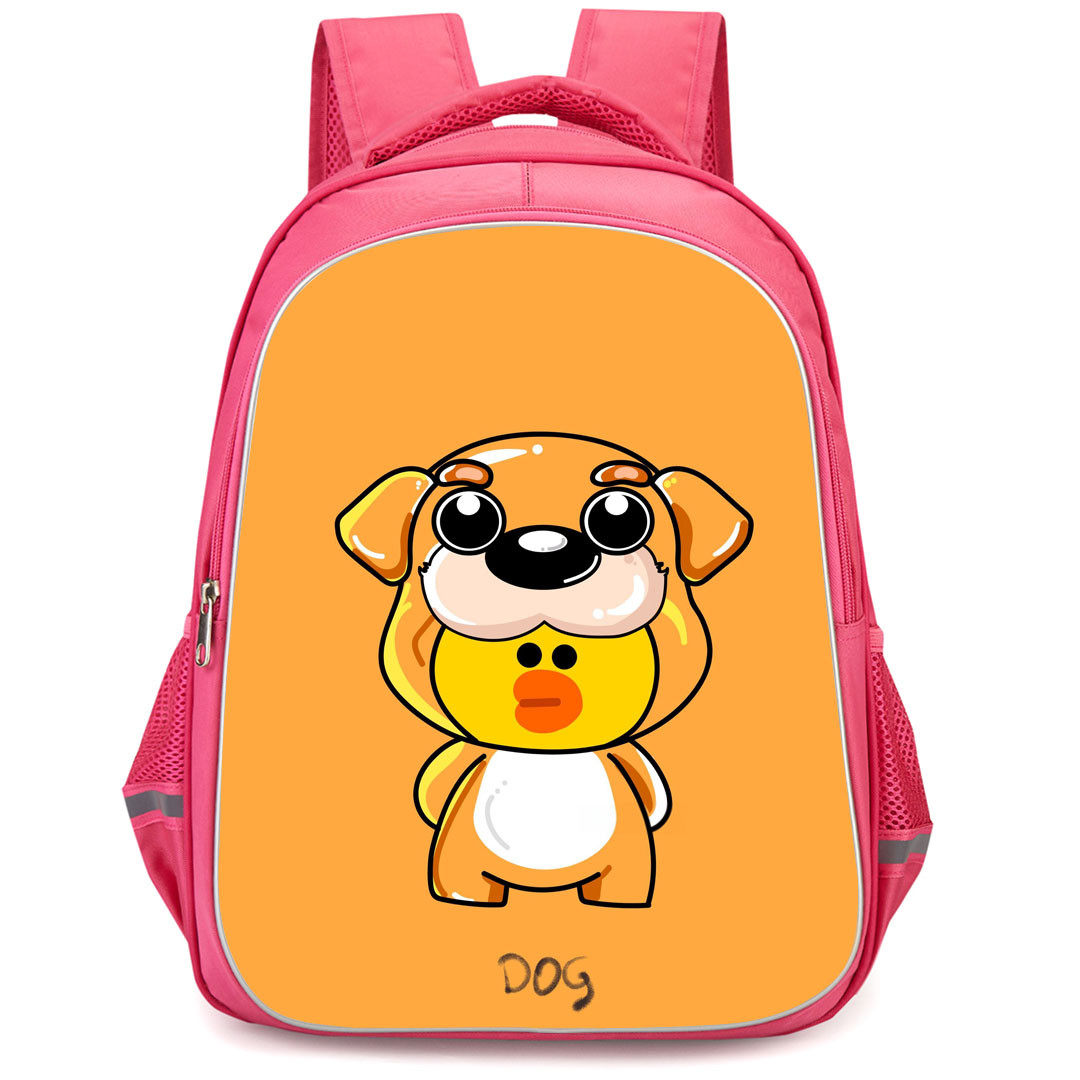 Lines Friends Sally Backpack StudentPack - Sally Wearing Dog Mascot On Range Background