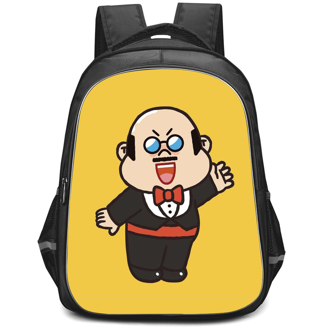 Lines Friends Backpack StudentPack - Lines Friends Standing On Yellow Background
