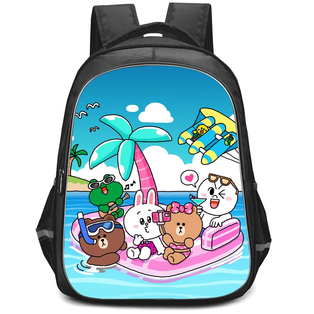 Lines Friends Backpack StudentPack - Lines Friends Spending Summer Vacation