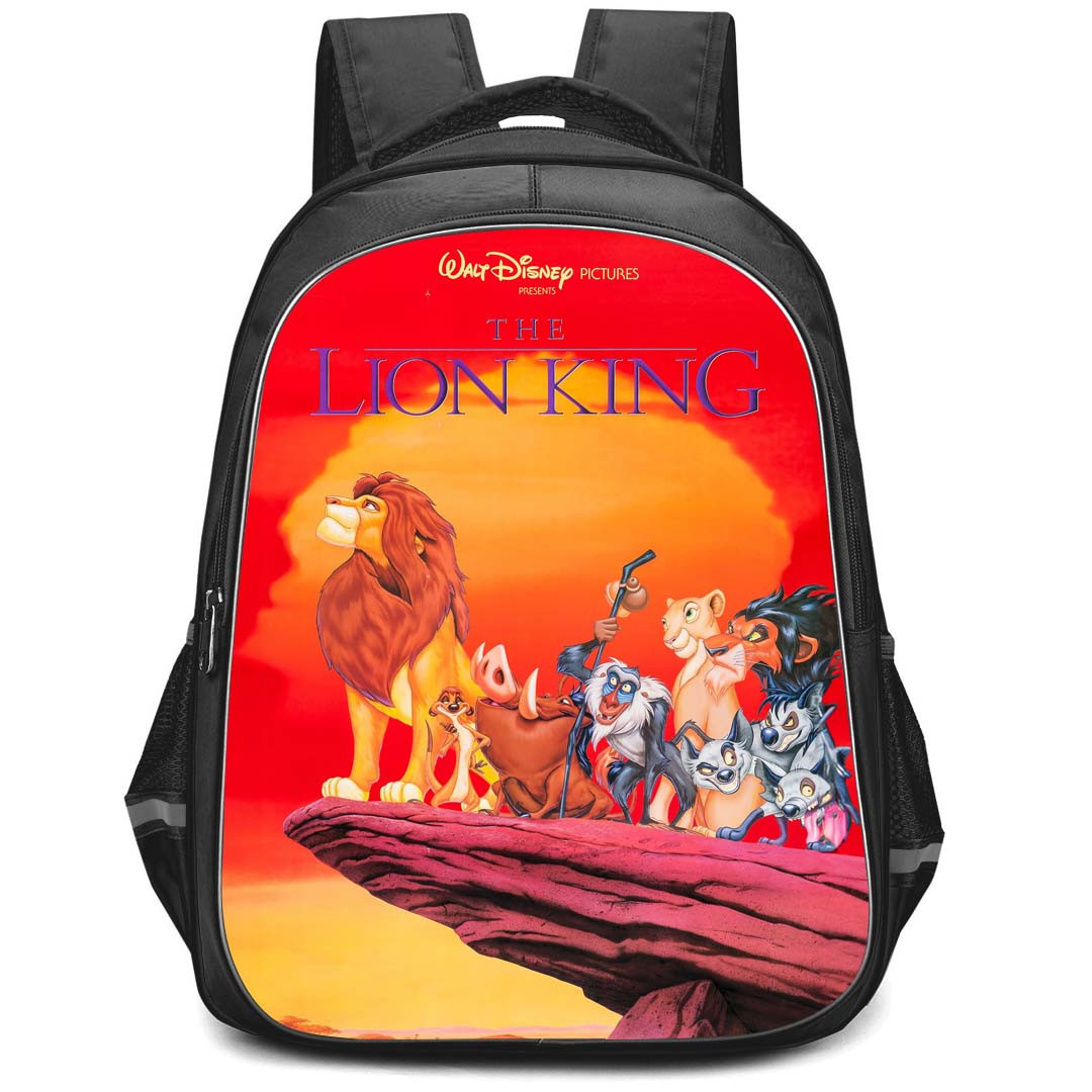 The Lion King Backpack StudentPack - The Lion King Offical Poster Red Background