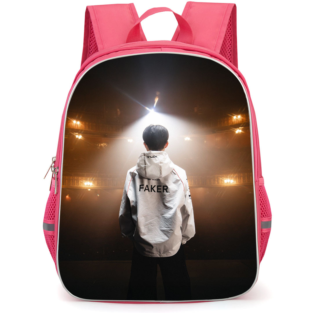 T1 Faker Backpack StudentPack - Faker Back Portrait Facing Crowd