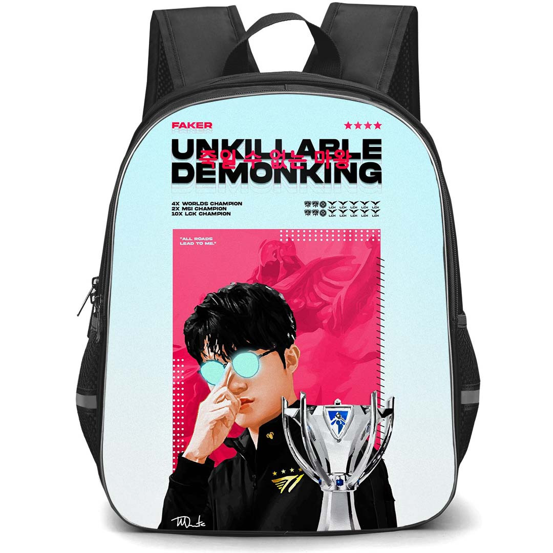 T1 Faker Backpack StudentPack - Faker Unkillable Demon King Poster