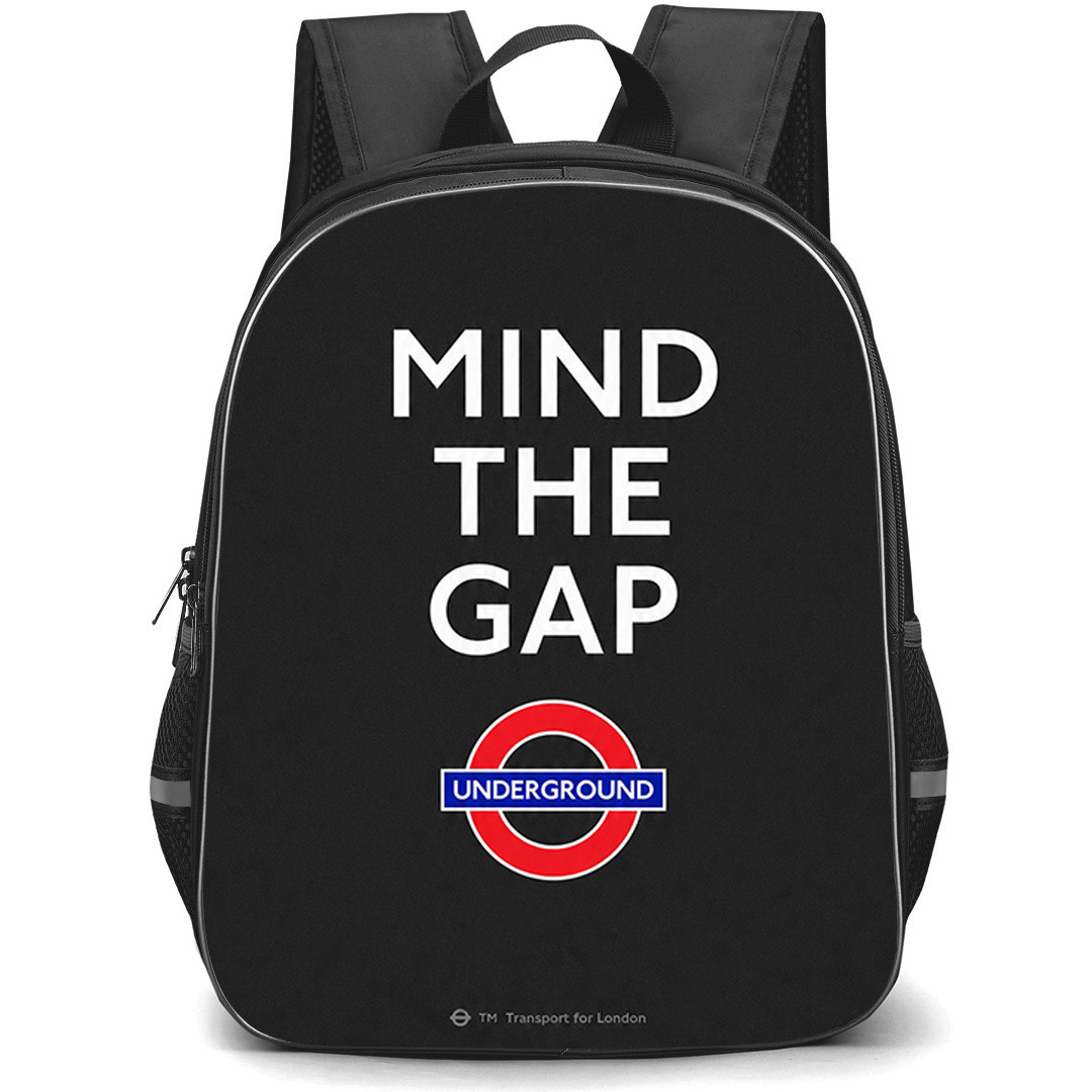 London Underground Backpack School Bag StudentPack - London Underground Mind The Gap Poster