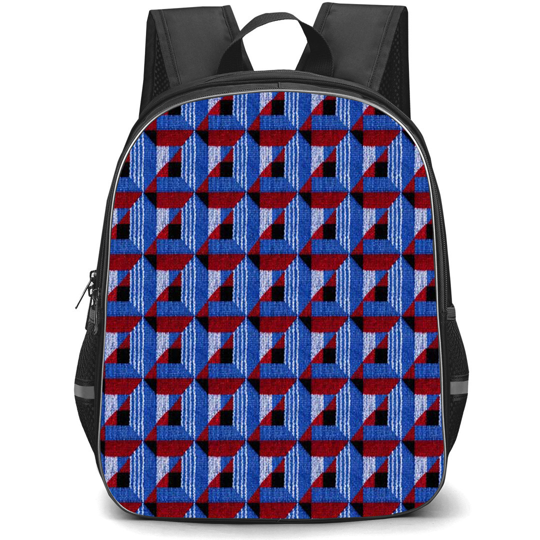 London Underground Backpack School Bag StudentPack - London Underground Moquette Blue Edition Poster