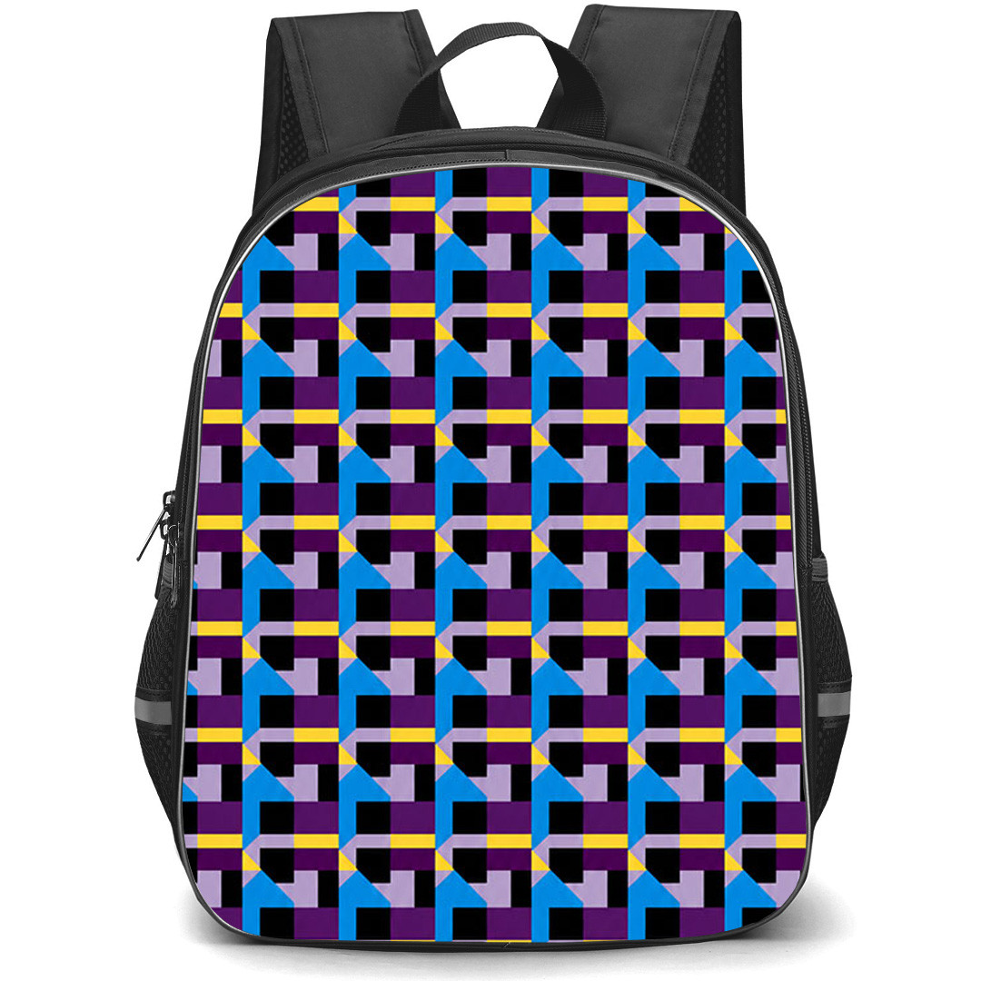 London Underground Backpack School Bag StudentPack - London Underground Moquette Violet Edition Poster