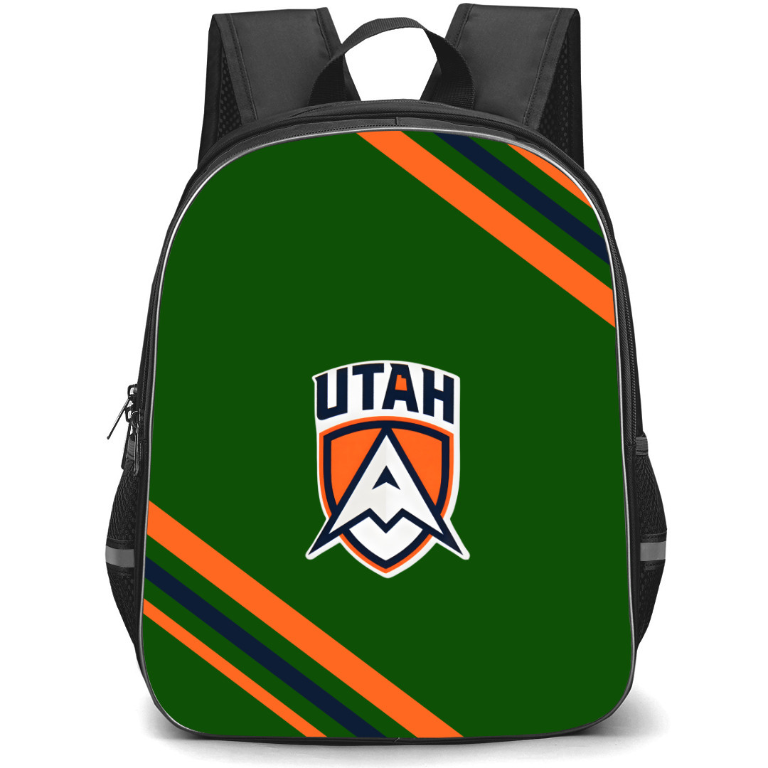 Utah Archers Backpack School Bag StudentPack - Large Logo With Stripe
