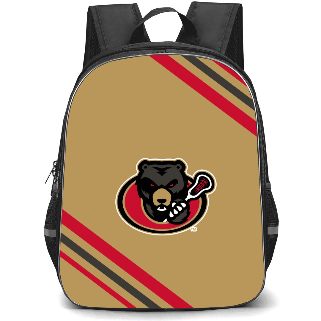 Ottawa Black Bears Backpack School Bag StudentPack - Large Logo With Stripe