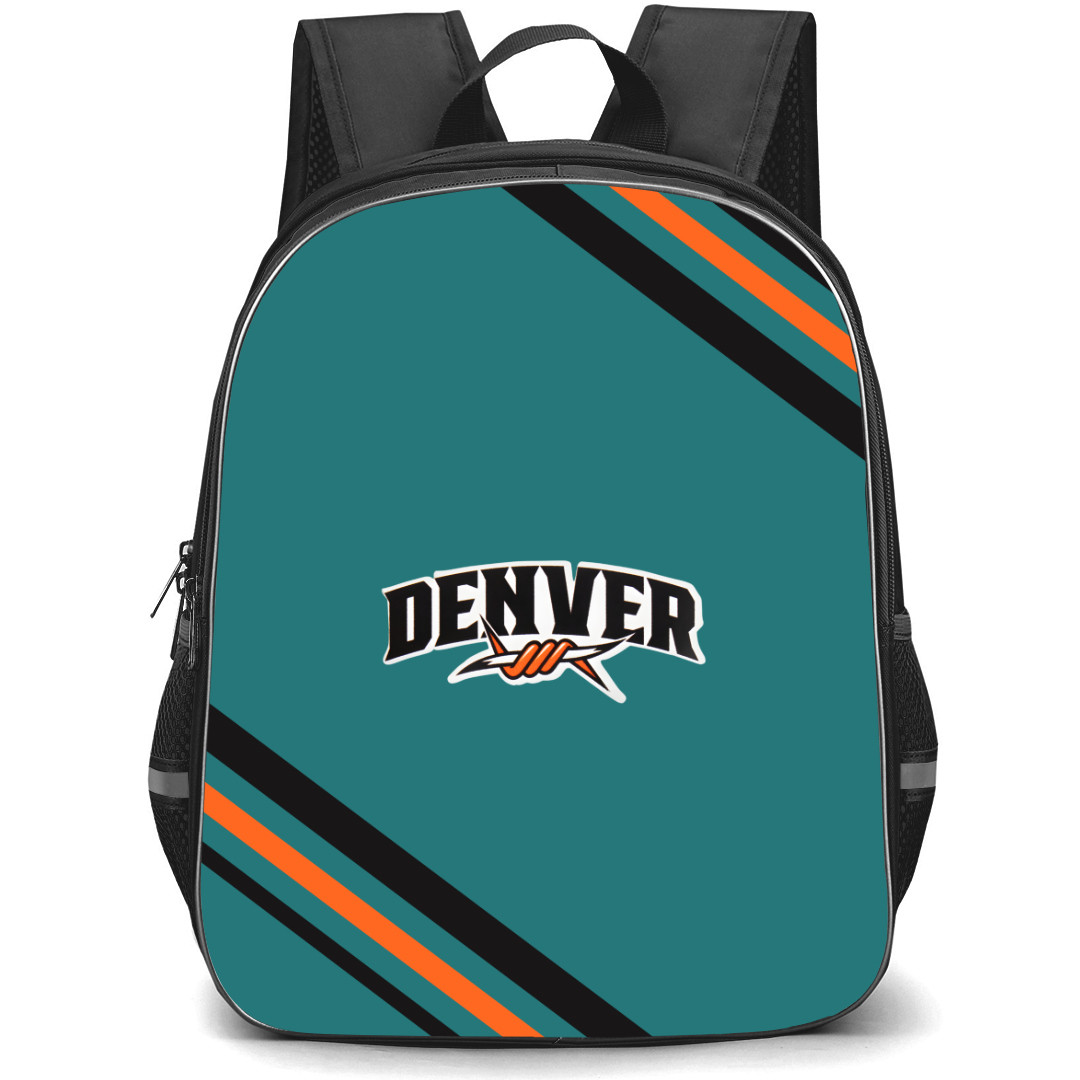 Denver Outlaws Backpack School Bag StudentPack - Large Logo With Stripe