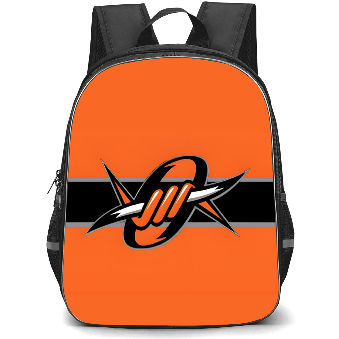 Denver Outlaws Backpack School Bag StudentPack - Logo Black Orange Background