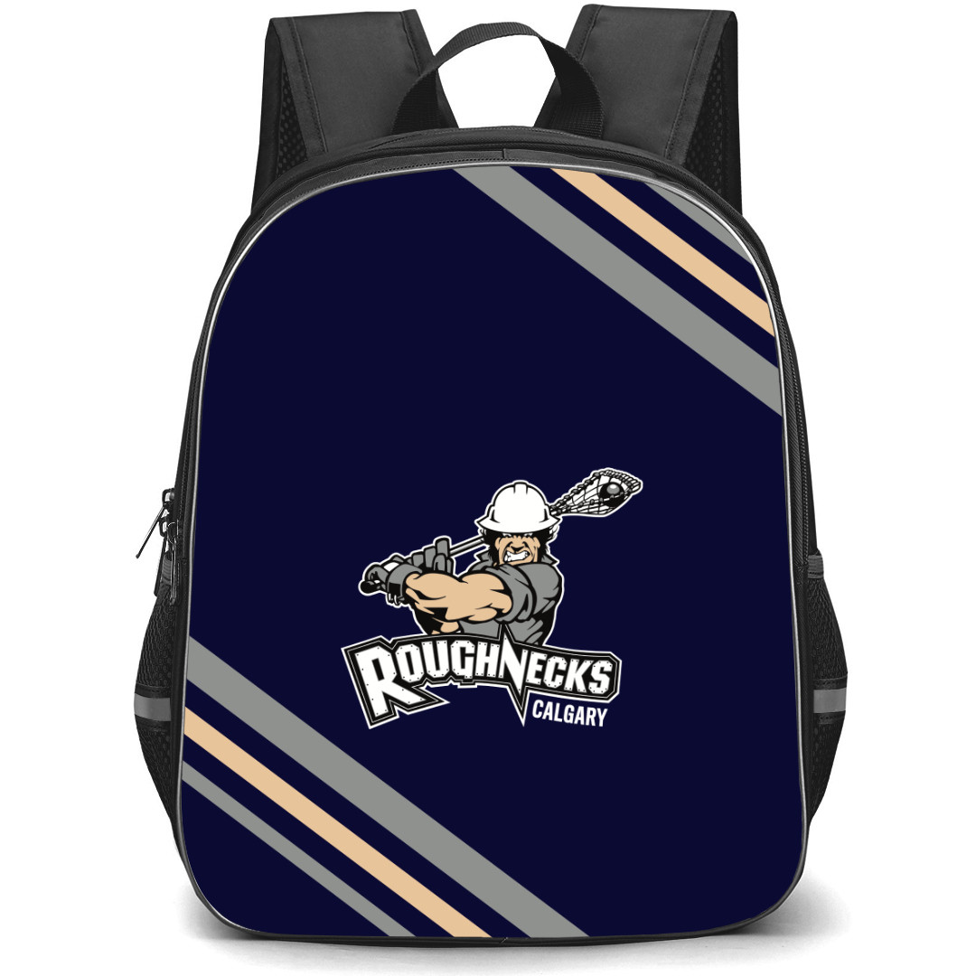 Calgary Roughnecks Backpack School Bag StudentPack - Large Logo With Stripe