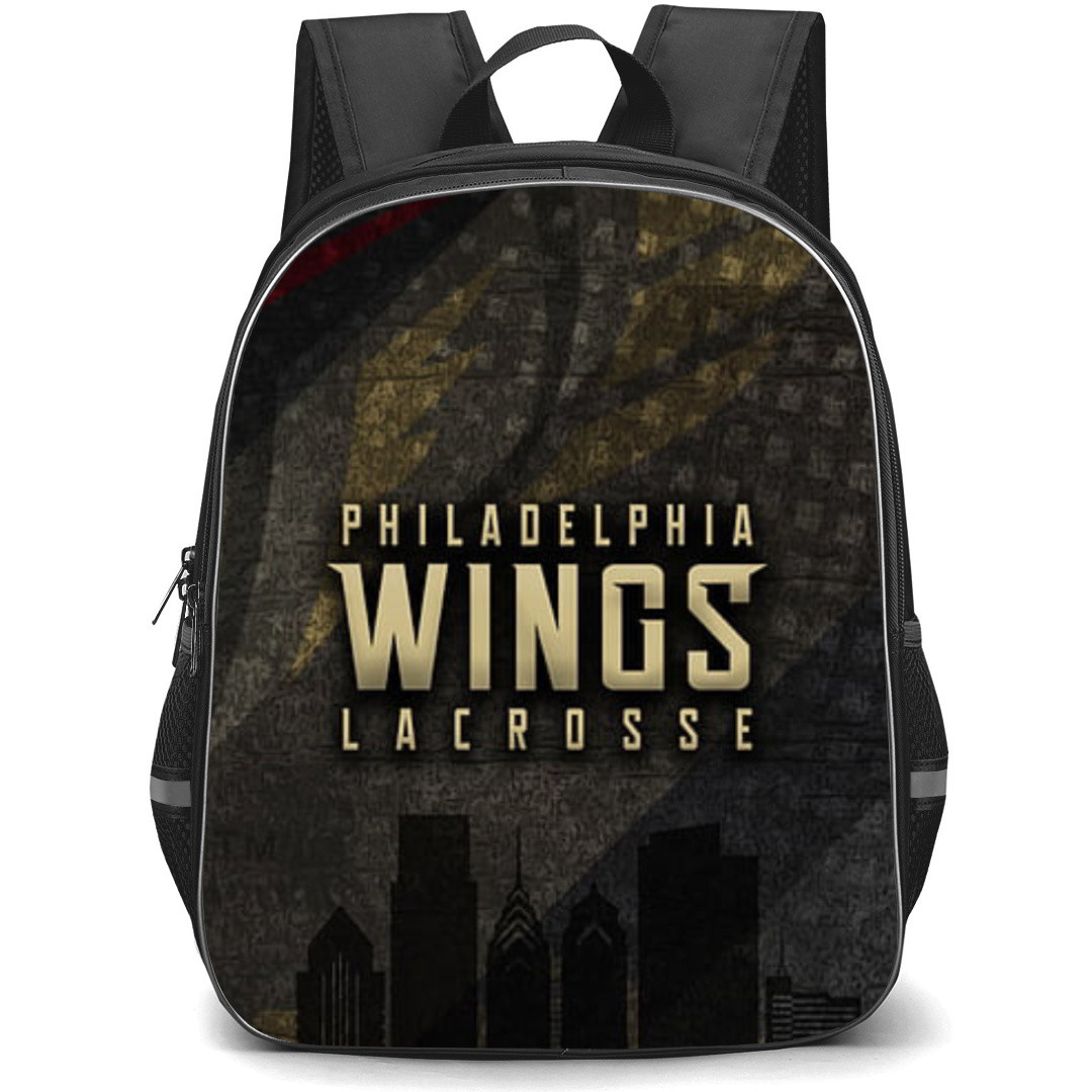 Philadelphia Wings Backpack School Bag StudentPack - Wordmark Logo Building Poster