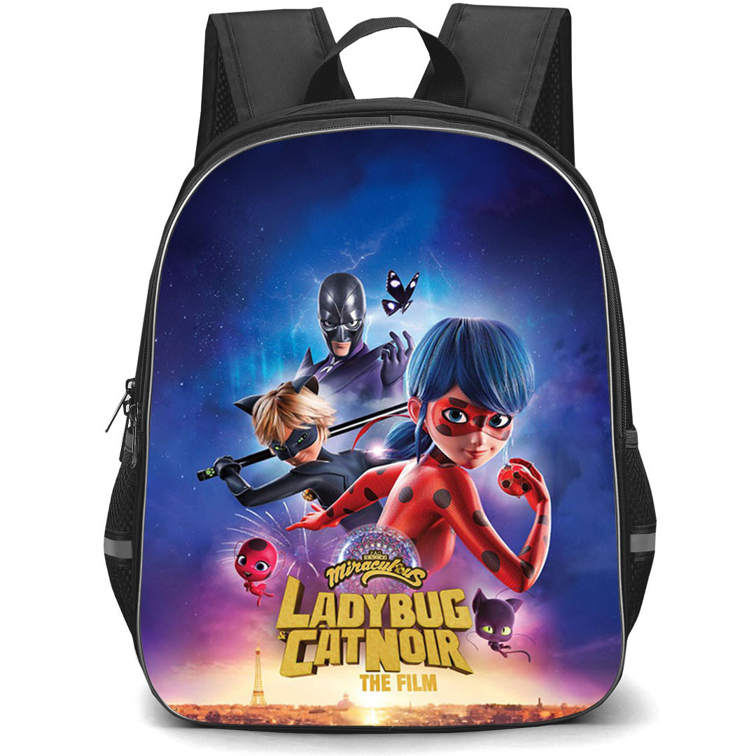 Ladybug And Cat Noir The Movie Backpack StudentPack - Characters In The City