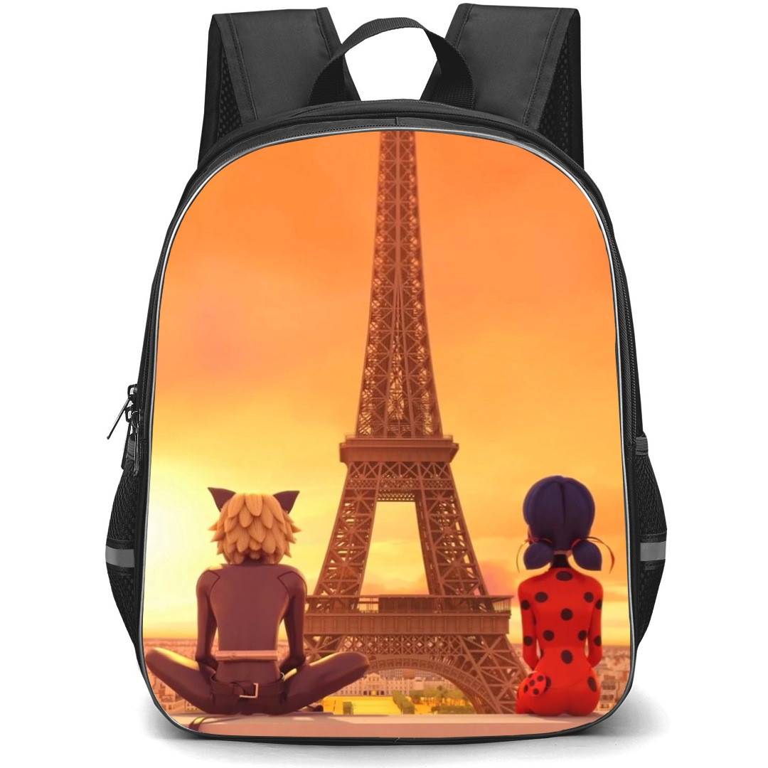 LadyBug School Backpack StudentPack - Character Sitting Illustration