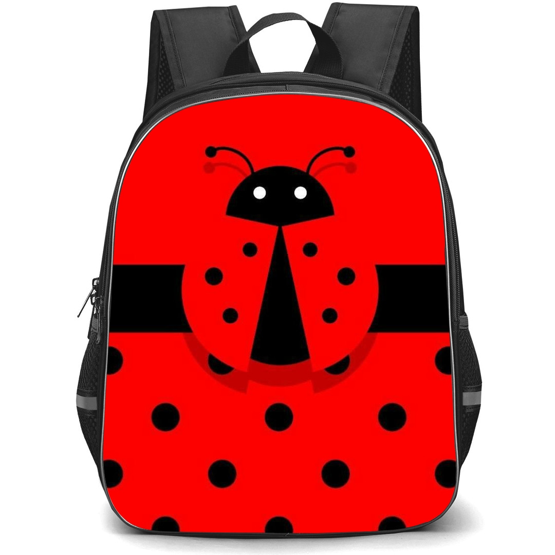 LadyBug School Backpack StudentPack - Lady Bug Insect Pattern Art
