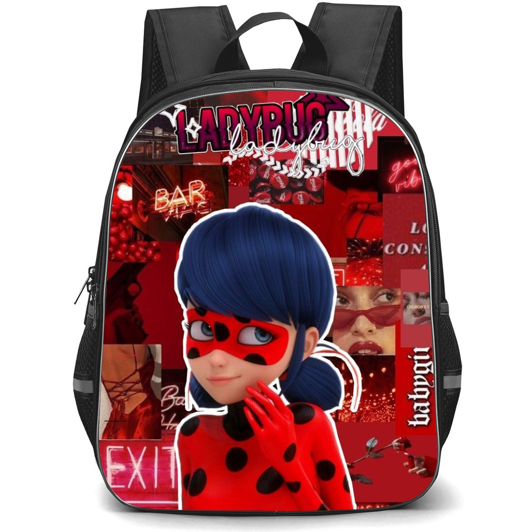 LadyBug School Backpack StudentPack - Lady Bug Netflix Collage