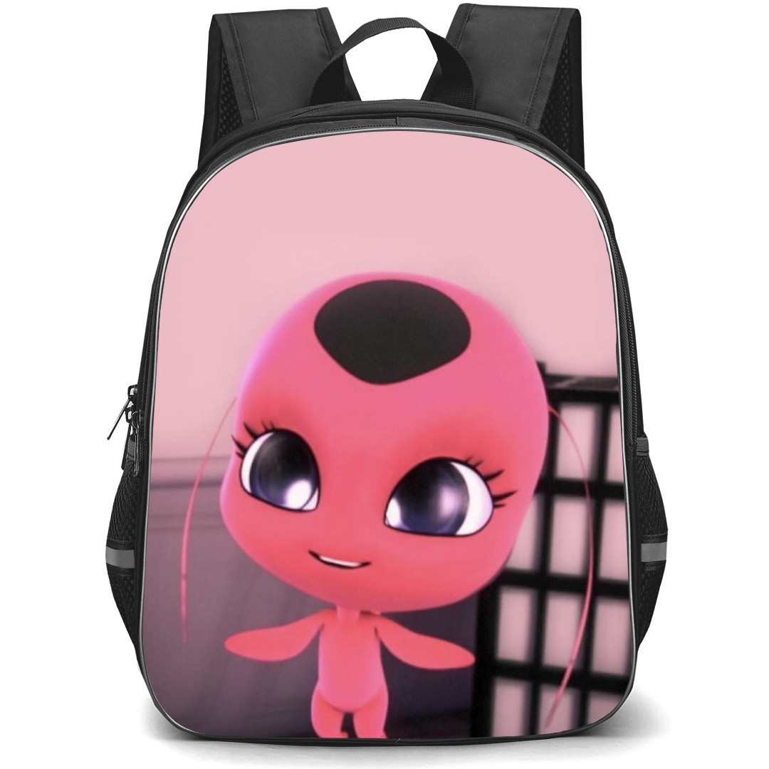 LadyBug Tikki School Backpack StudentPack - Tikki Portrait Pink Background