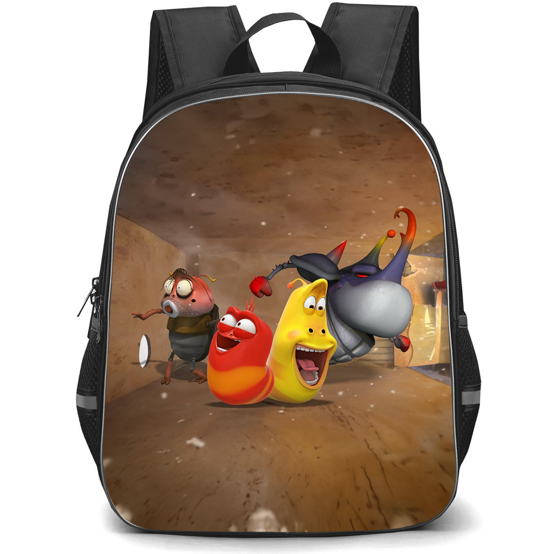 Larva Red Yellow Brown Backpack StudentPack - Red Yellow Brown Hole In The Wall