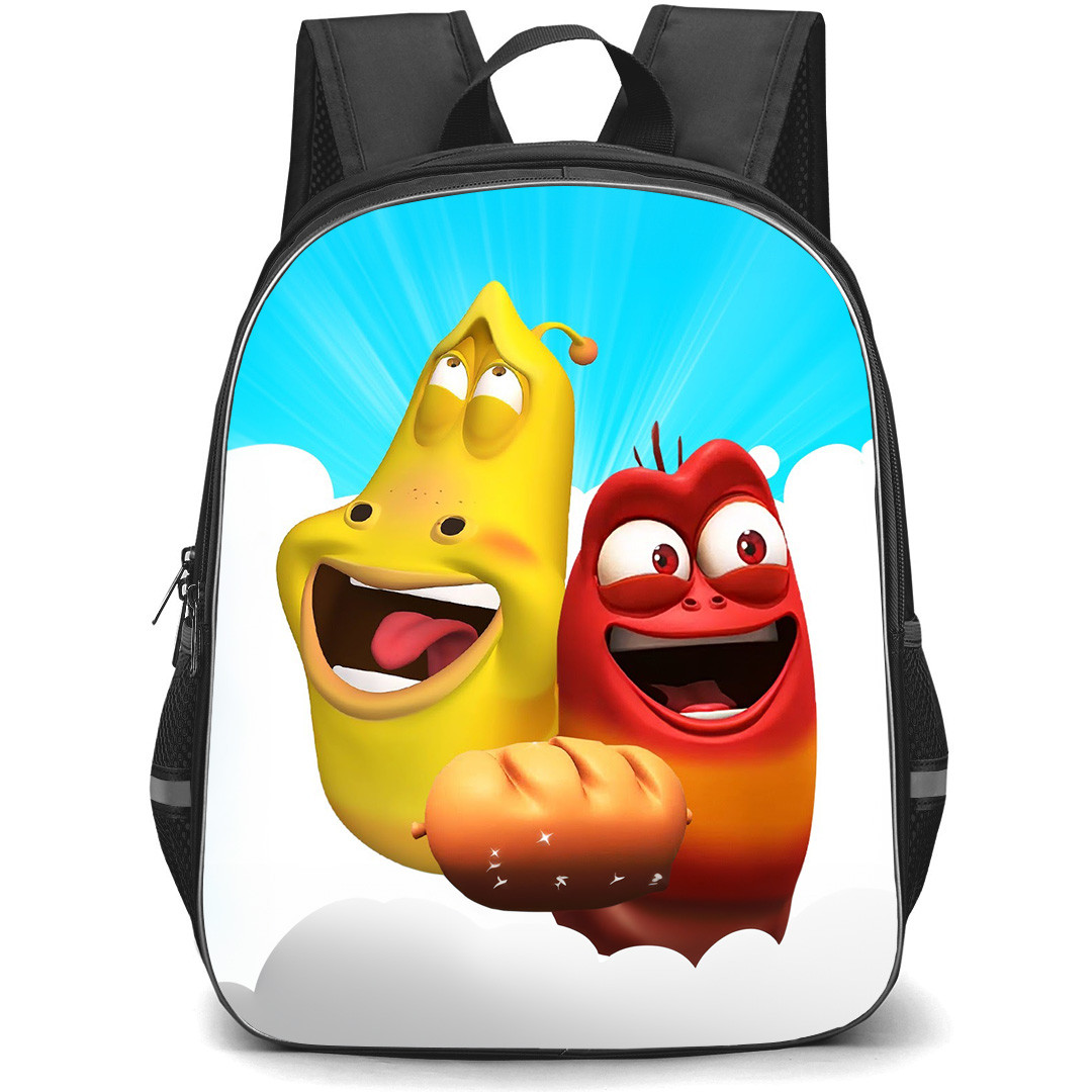 Larva Red Yellow Backpack StudentPack - Red Yellow Character Series