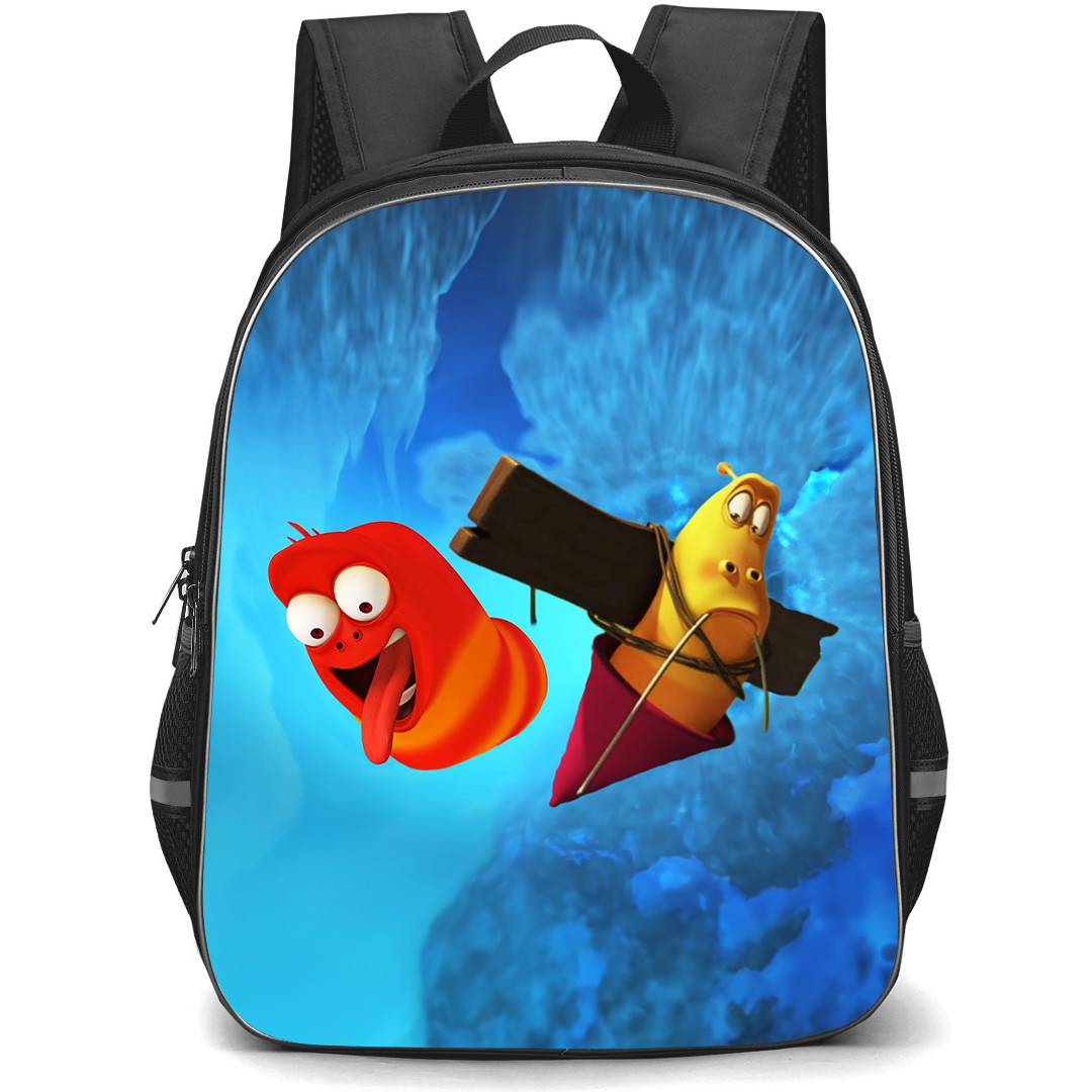 Larva Red Yellow Backpack StudentPack - Red Yellow In A Flying Machine