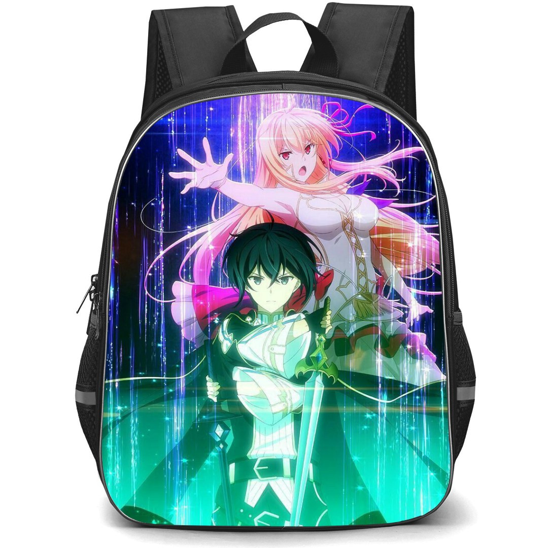 Our Last Crusade Or The Rise Of A New World Backpack StudentPack - Aliceliese Lou Nebulis IX And Iska Illustration Art Green Blue Effect