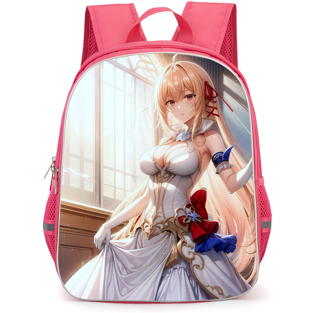 Our Last Crusade Or The Rise Of A New World Aliceliese Lou Nebulis IX Backpack StudentPack - Aliceliese Lou Nebulis IX Wear White Costume Anime Art