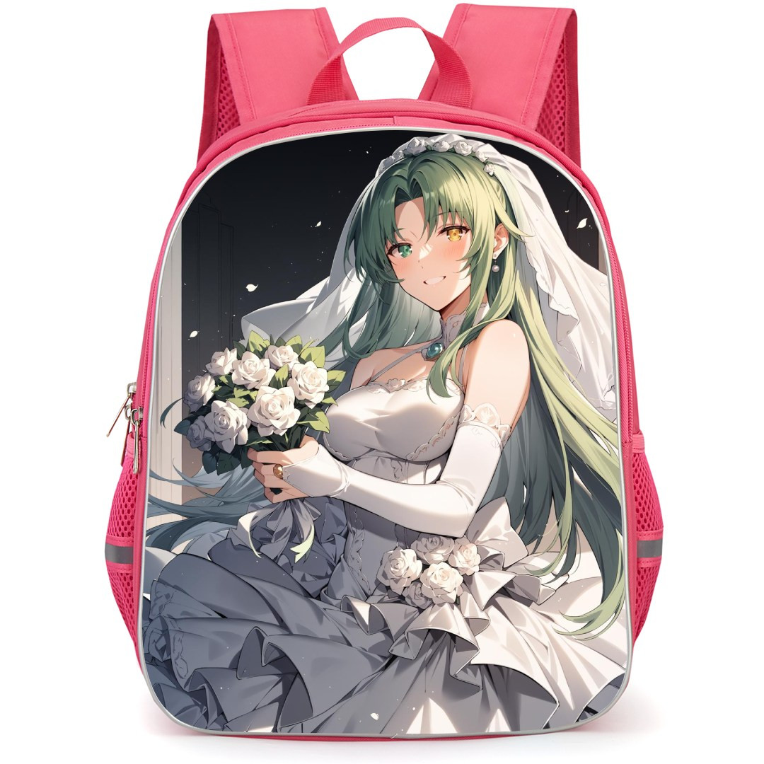 Our Last Crusade Or The Rise Of A New World Elletear Lou Nebulis IX Backpack StudentPack - Elletear Lou Nebulis IX Holding White Rose Illustration Art