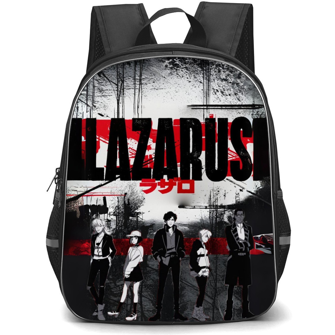 Lazarus Backpack StudentPack - Characters Fierce Series Poster Grayscale And Red