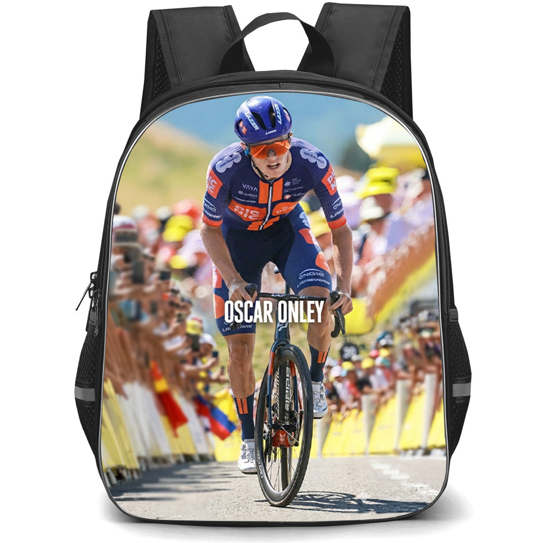 Le Tour De France Oscar Onley Backpack School Bag StudentPack - Oscar Onley Mountain Stage Cycling Poster