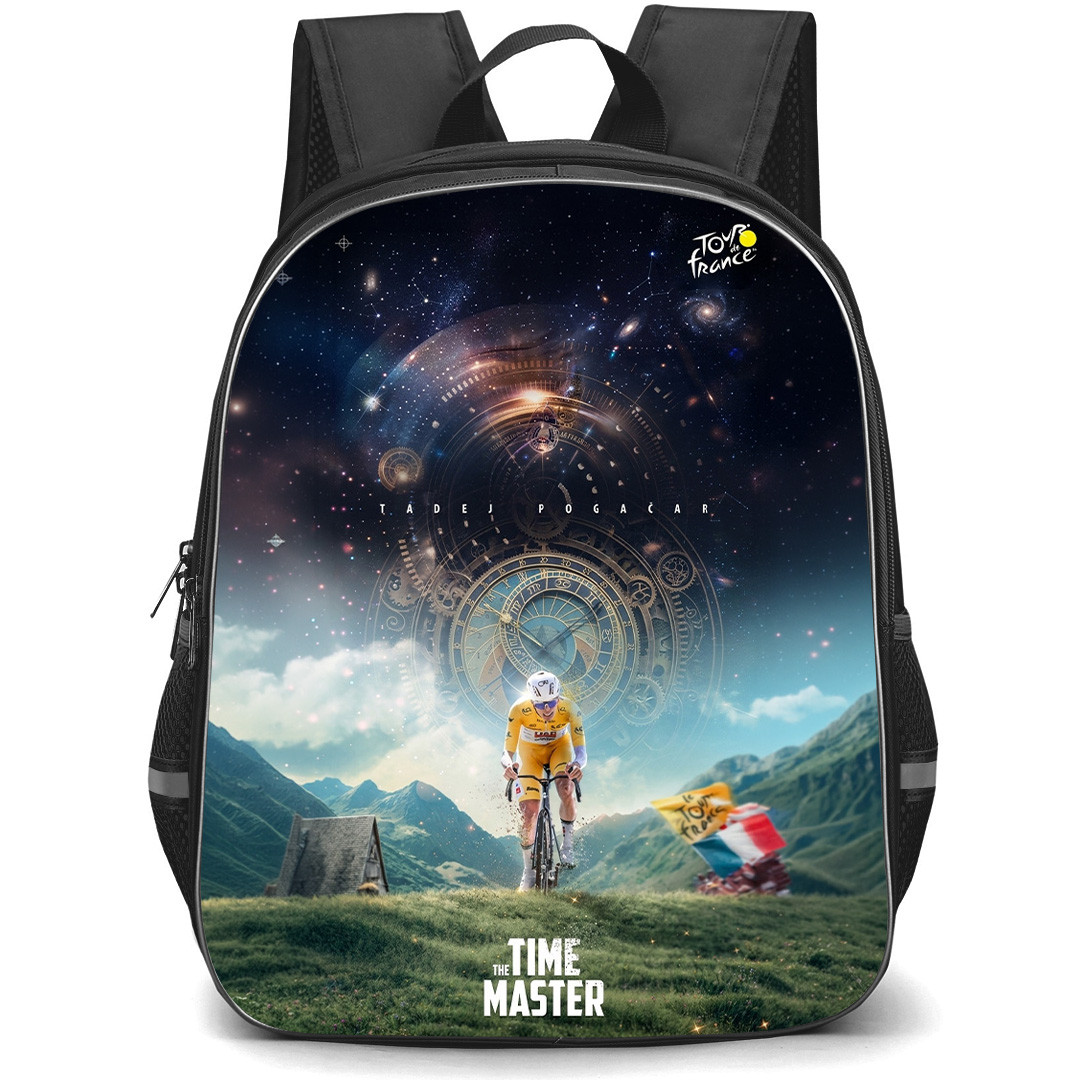 Le Tour De France Tadej Pogacar Backpack School Bag StudentPack - Tadej Pogacar The Time Master Poster