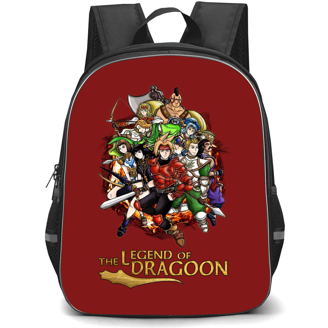 The Legend of Dragoon Backpack School Bag StudentPack - The Legend of Dragoon Characters Comic Art Game Poster